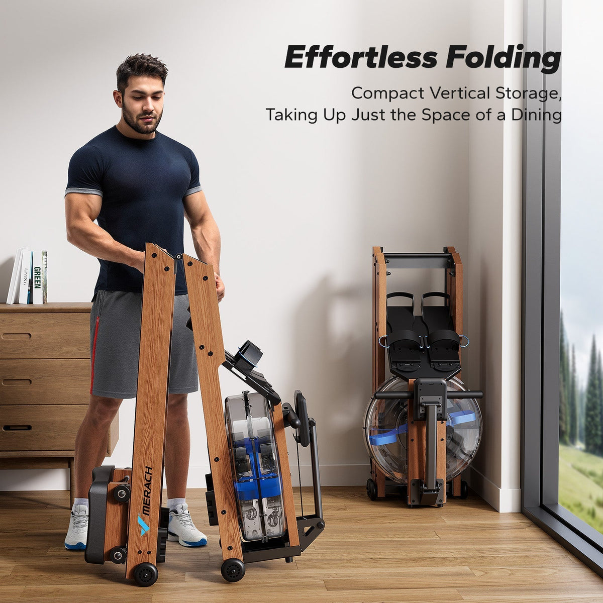 CoreRow R28 Wooden Water Rower Machine