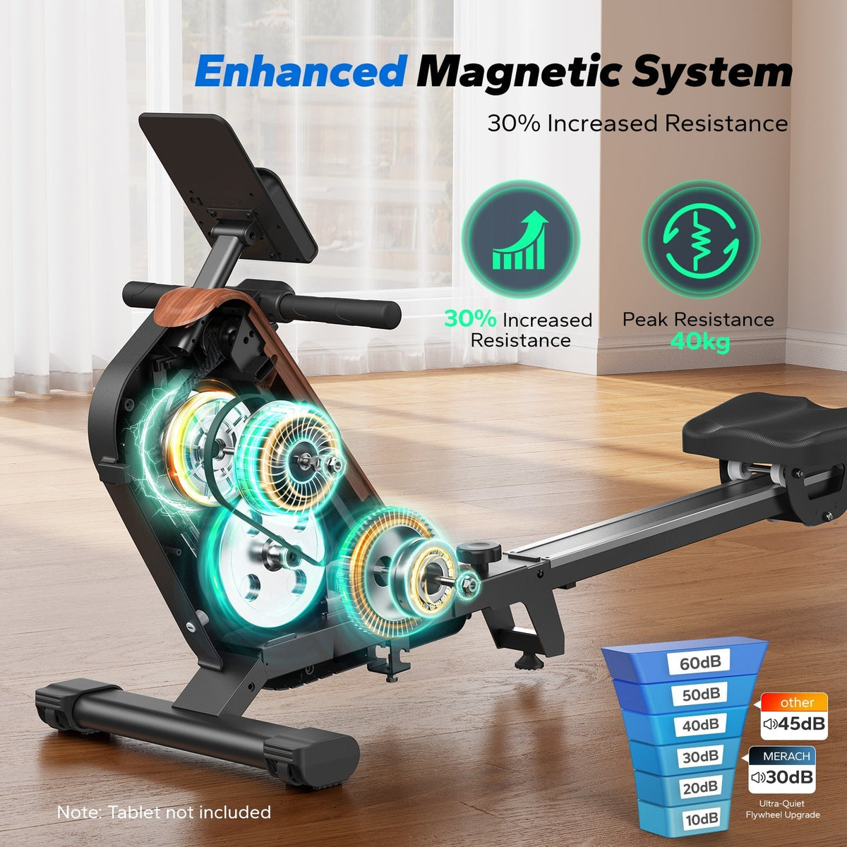 R15 Ultra Self Power Rowing Machine