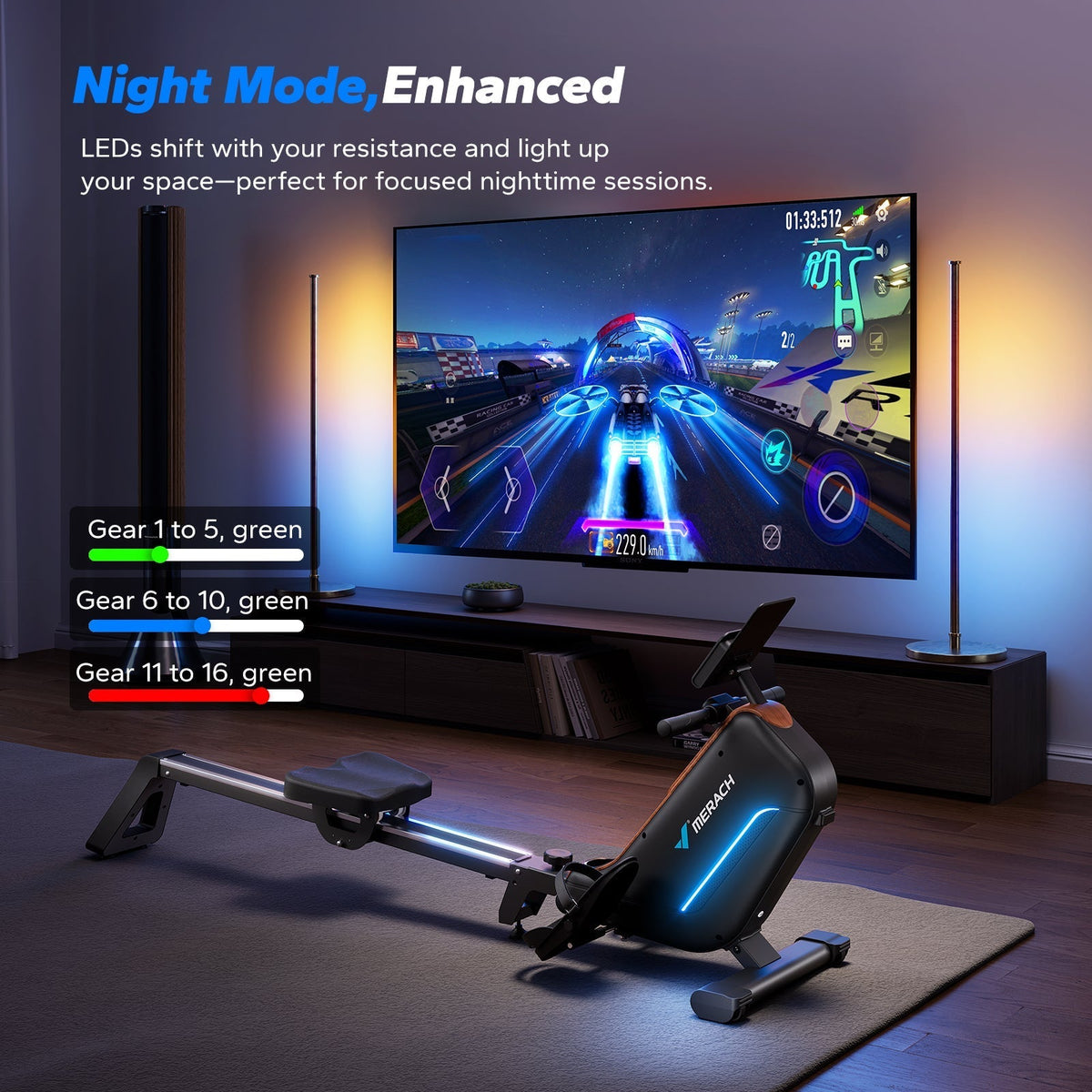 R15 Ultra Self Power Rowing Machine