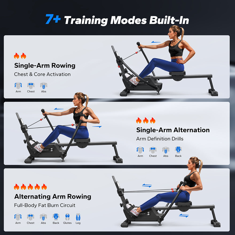 R26 Indoor Double-Scull Magnetic Rowing Machine for Muscle Imbalance