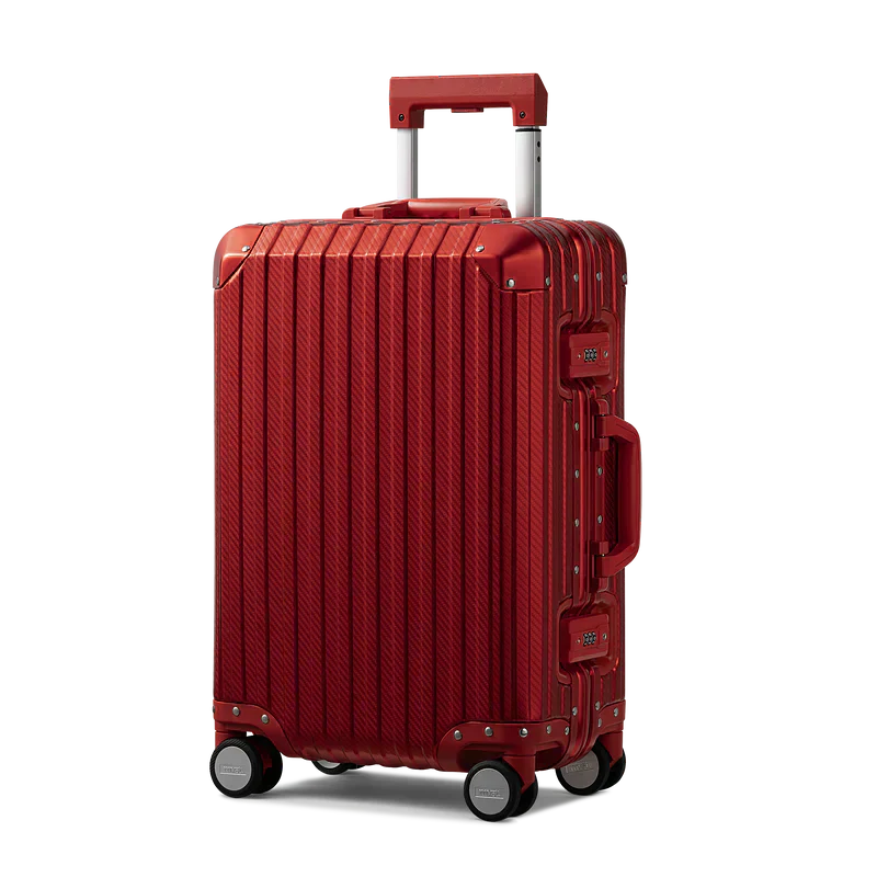 Treva Suitcase Aluminium Red